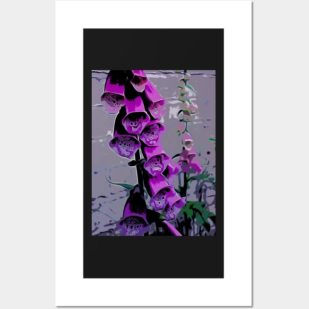 Purple Foxgloves Wall Art by Colin-Bentham